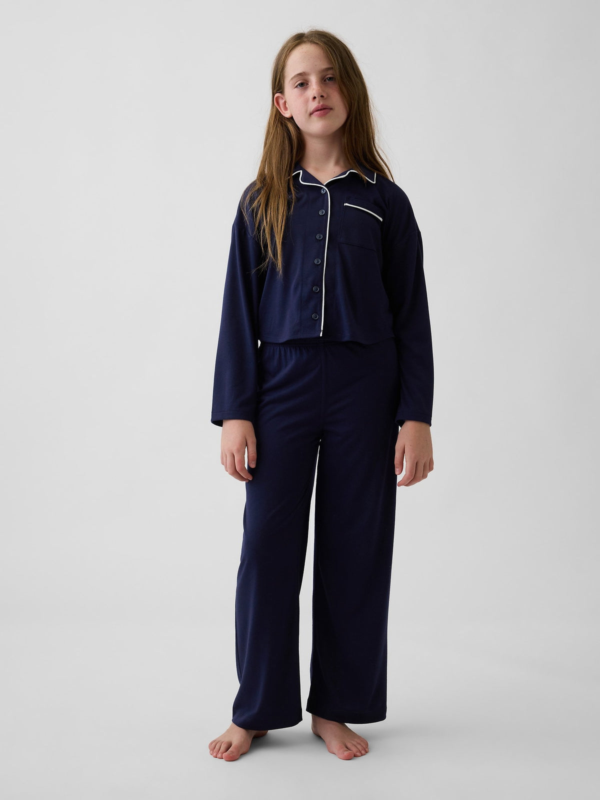 Lacivert Recycled Pijama Takımı