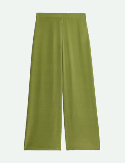 Saf Ipek Wide Leg Pantolon