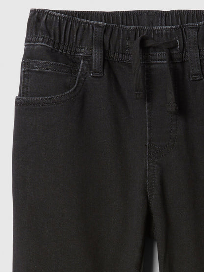 Siyah Pull-on Original Straight Jean Pantolon
