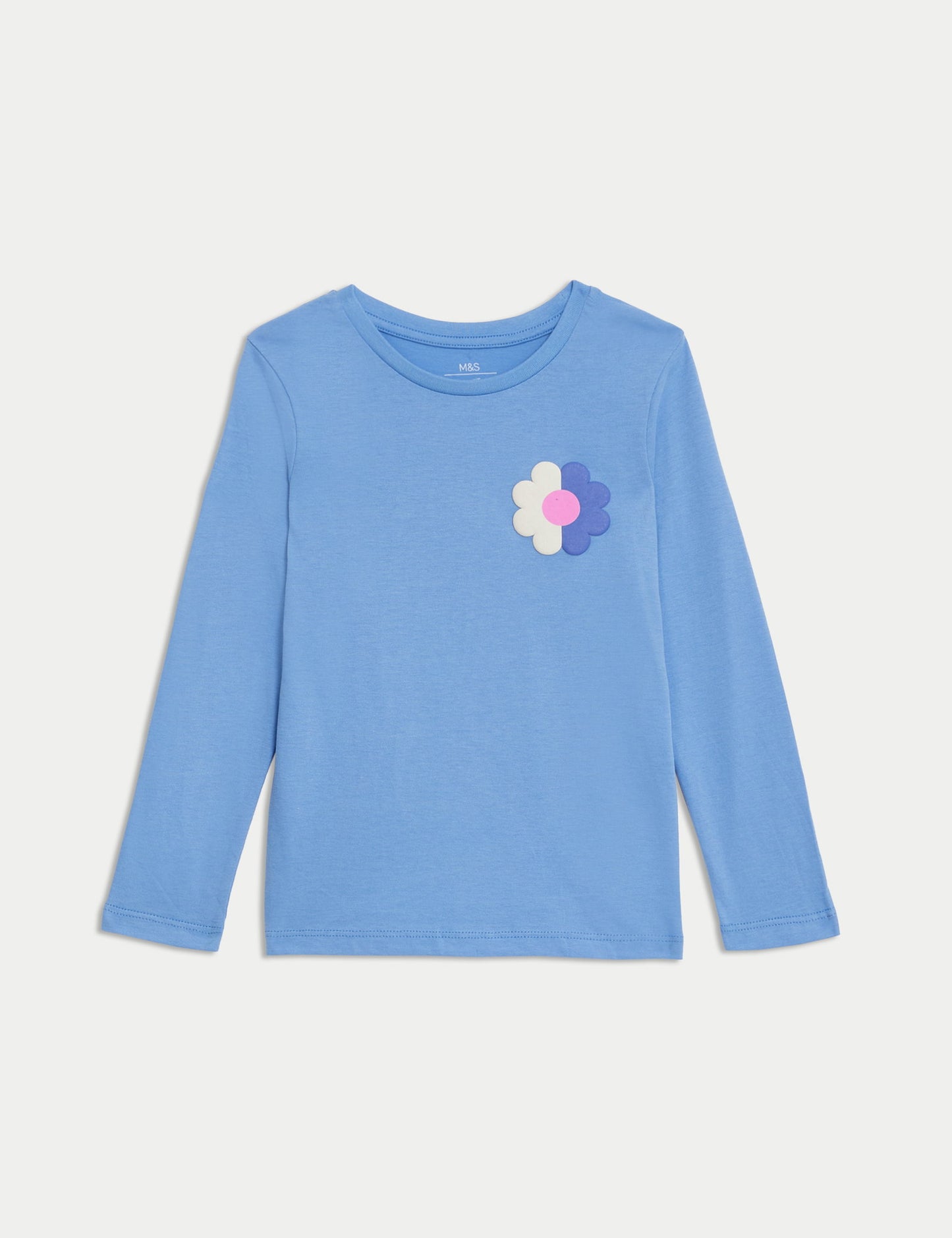 Saf Pamuklu Uzun Kollu T-shirt (2-8 Yaş)