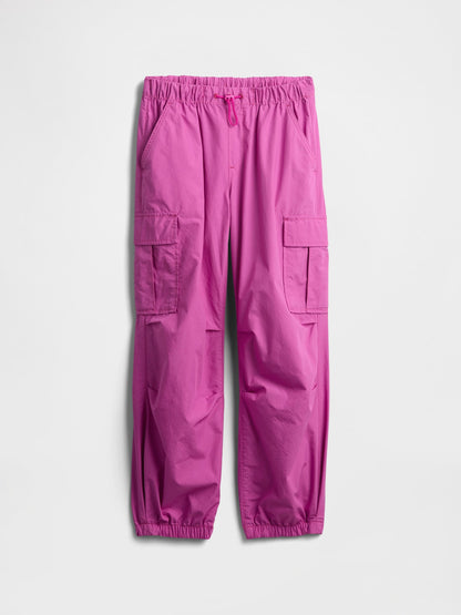 Koyu Pembe Paraşüt Pantolon
