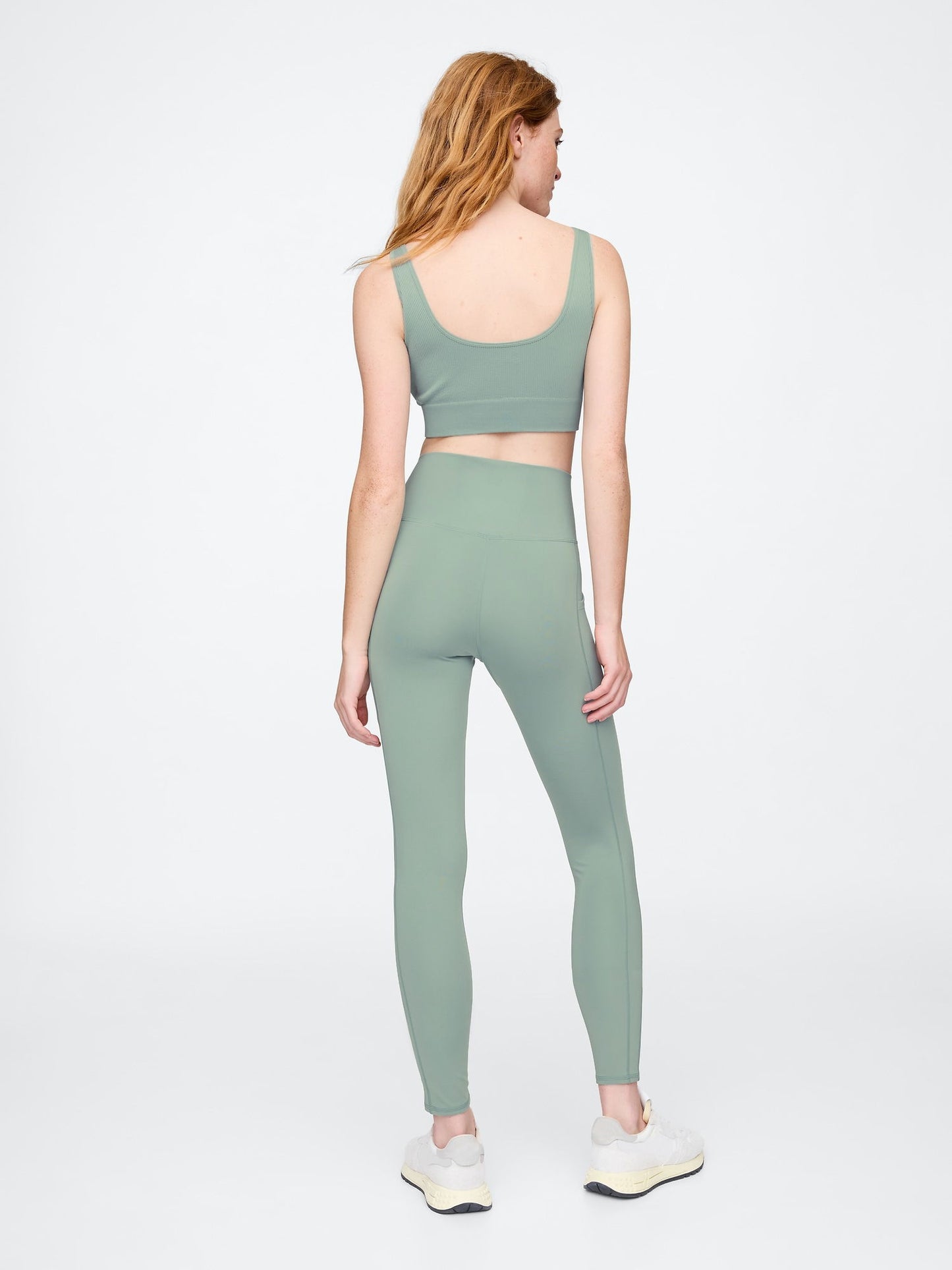 Yeşil Gapfit Sky High Studio Full-length Legging Tayt