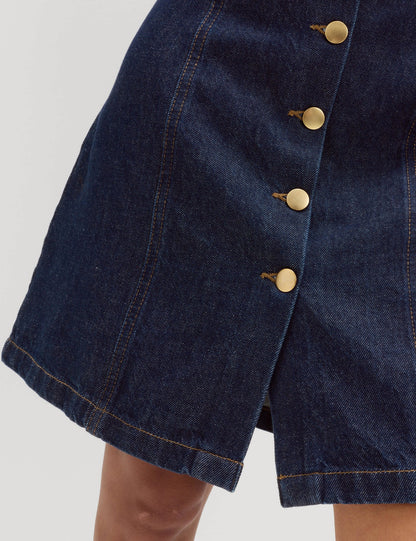 Denim Mini Elbise