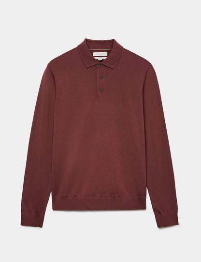 Autograph Merino Yünü Polo Yaka Kazak
