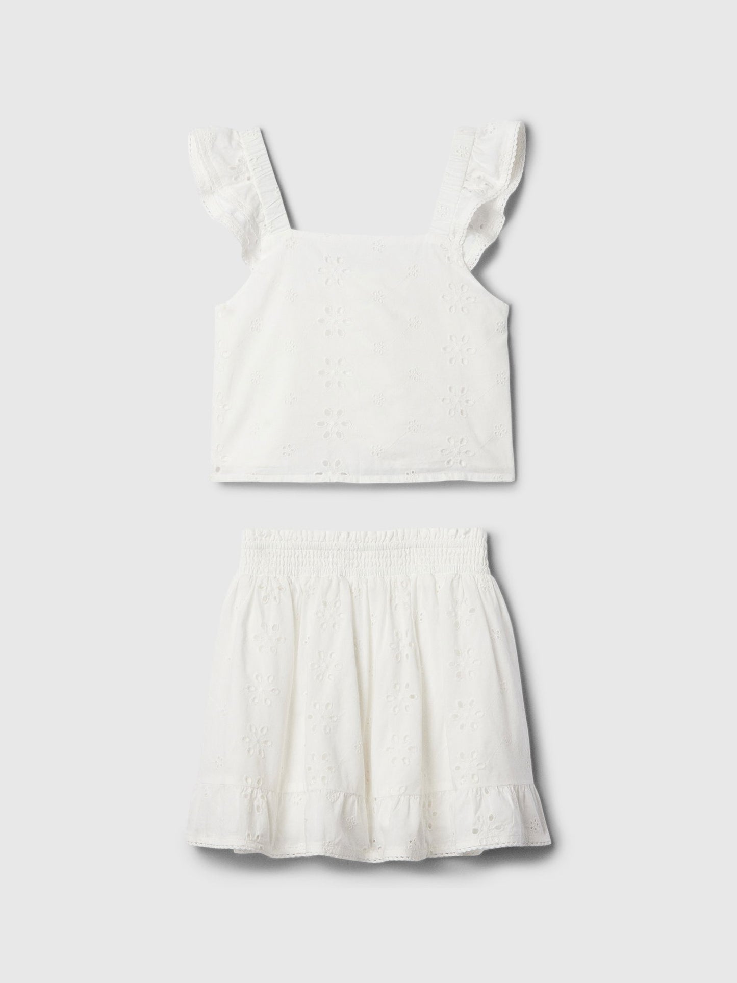 Beyaz Desenli Outfit Set