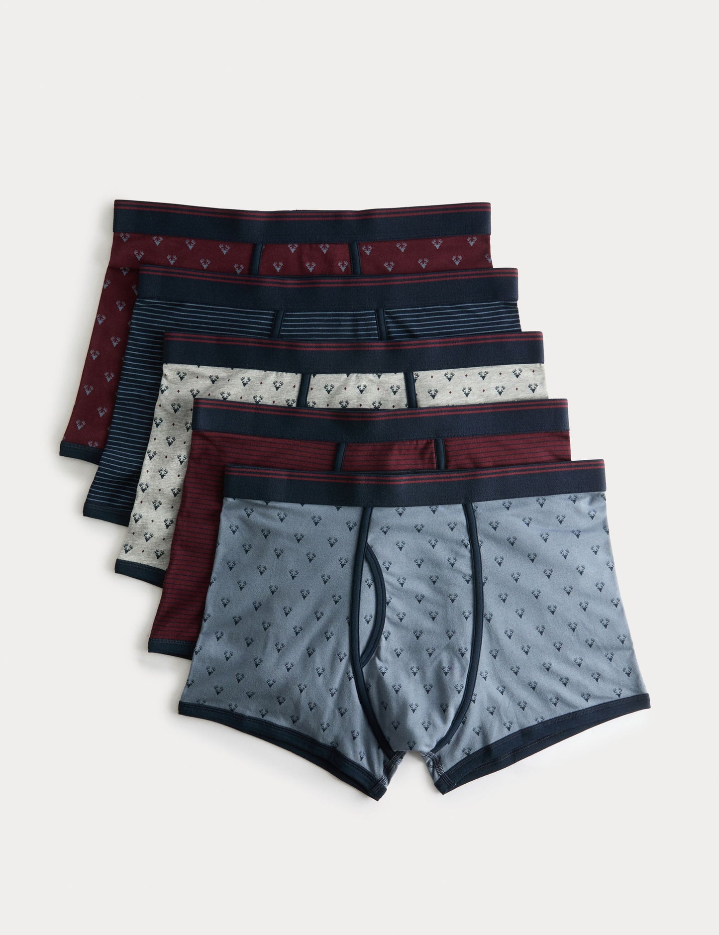 5'li Pamuklu Streç Cool & Fresh™ Baskılı Trunk Seti
