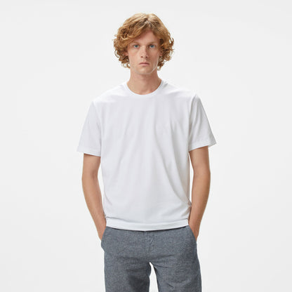 Nautica Erkek Beyaz Classic Fit T-shirt