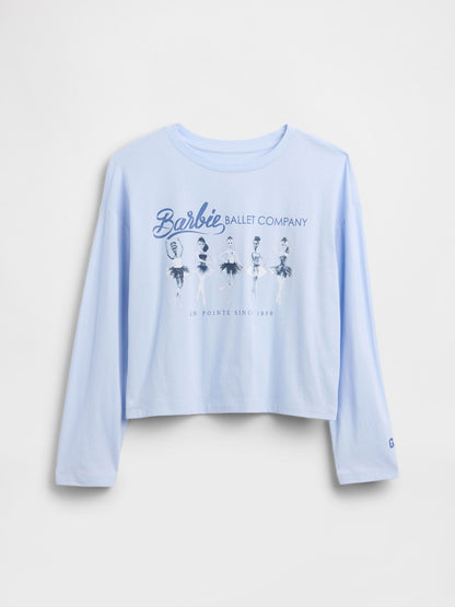 Açık Mavi Barbie Oversized Grafik T-shirt