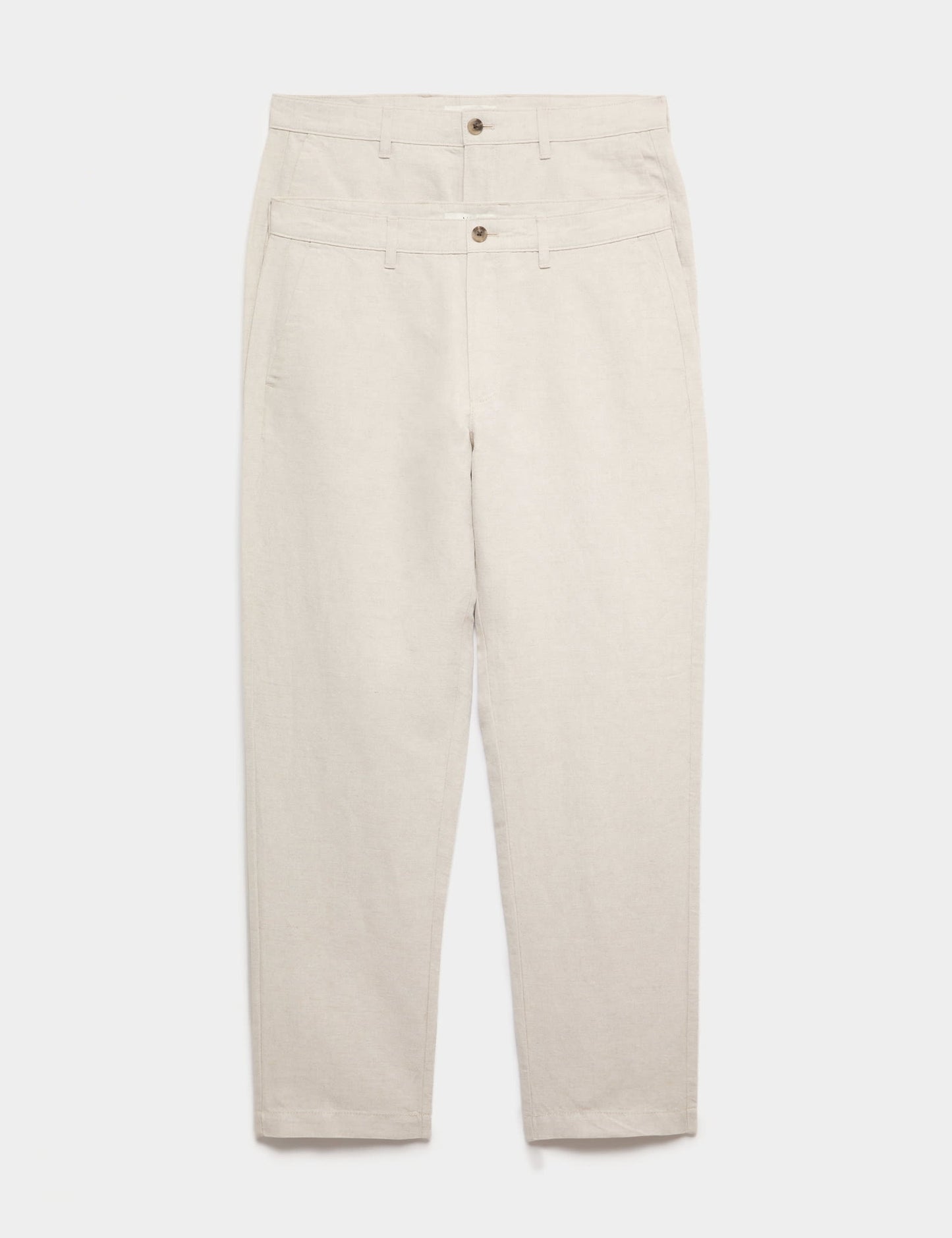 2'li Keten Karışımlı Pantolon