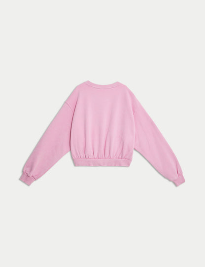 Slogan Desenli Sweatshirt (6-16 Yaş)