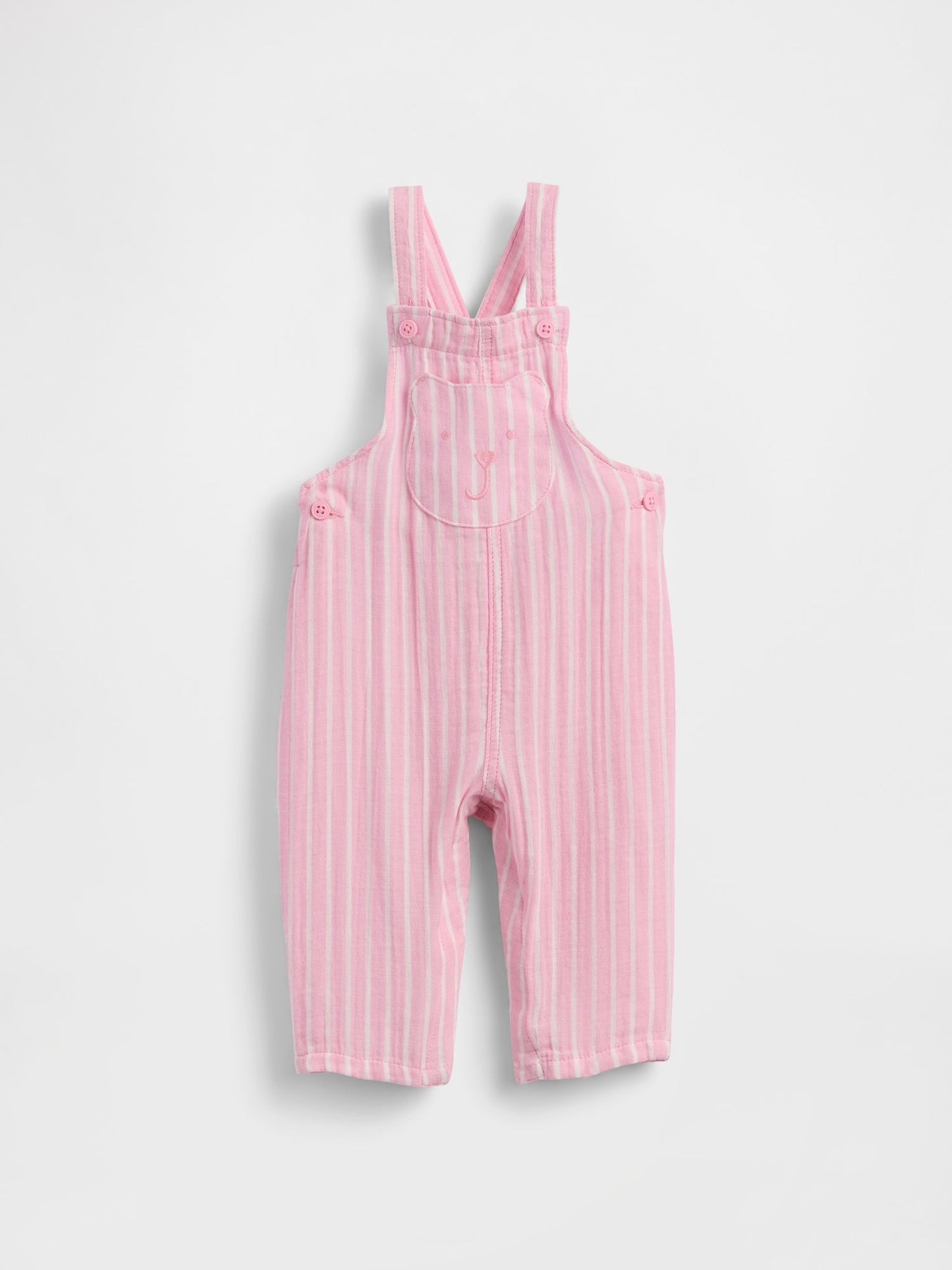 Pembe Baby Cotton-gauze Brannan Bear Tulumları