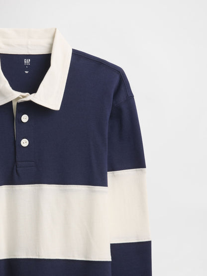 Lacivert Rugby Polo T-shirt