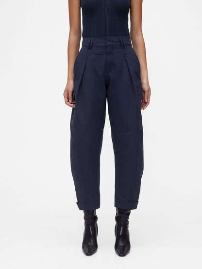 Lacivert Gapstudio High Rise Barrel Pantolon