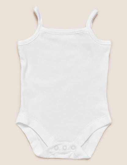 Saf Pamuklu 5'li Askılı Bodysuit (0-3 Yaş)