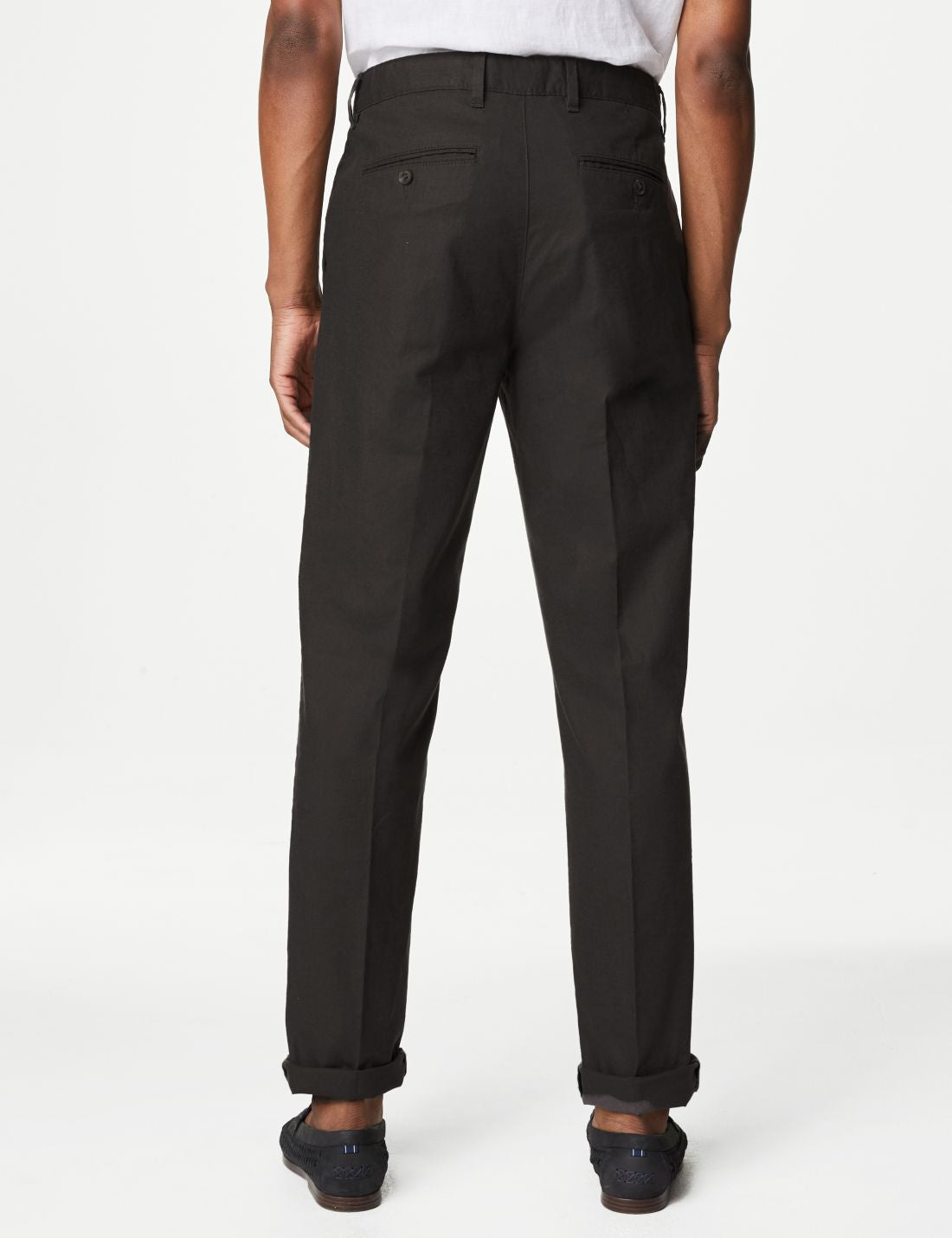 Regular Fit Keten Chino Pantolon