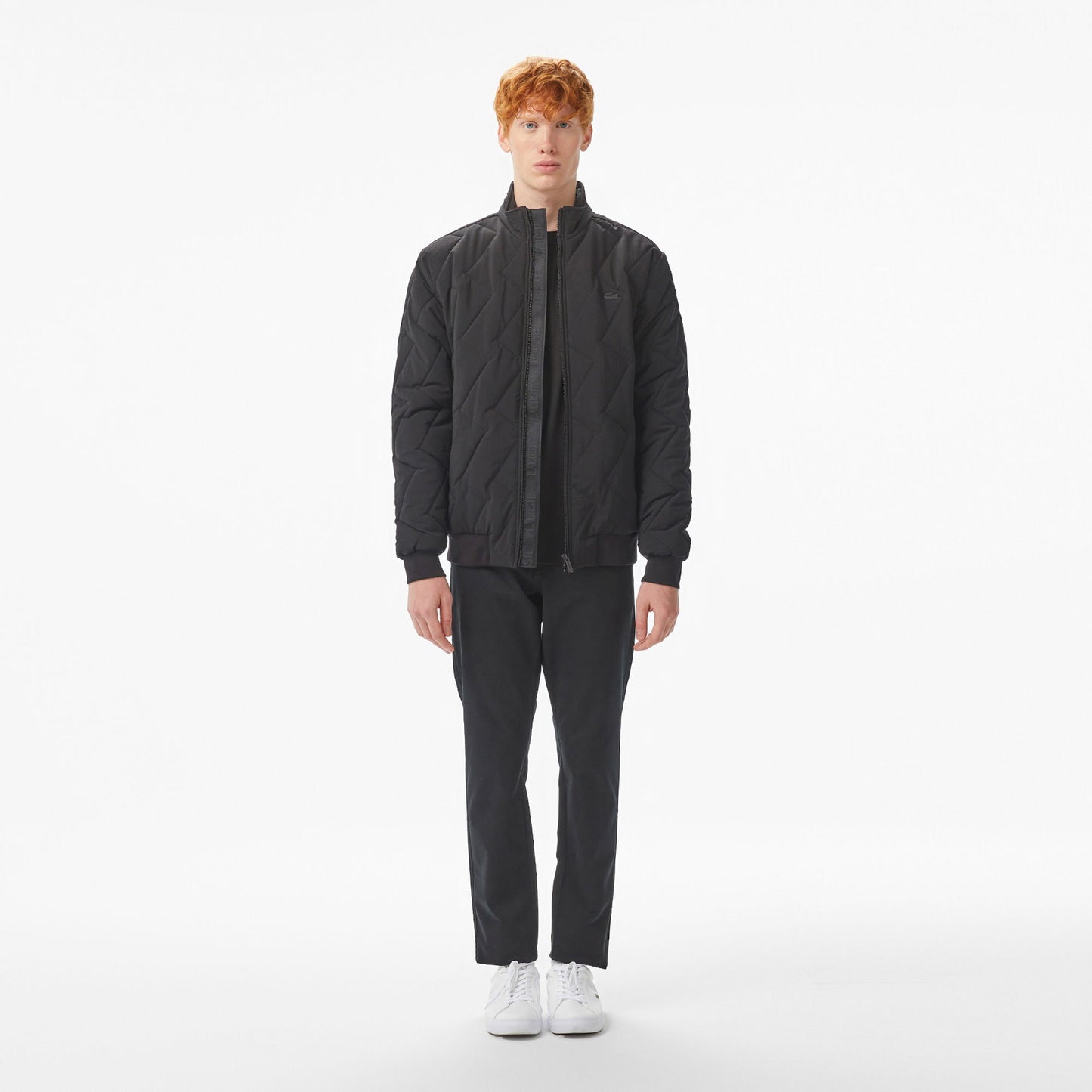 Lacoste Erkek Dik Yaka Siyah Ceket