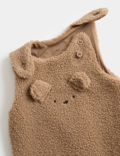 Peluş Önlük Ve Body Bebek 2'li Takım