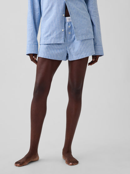 Kırmızı Softest Flannel Boxer Şort Pijama Altı
