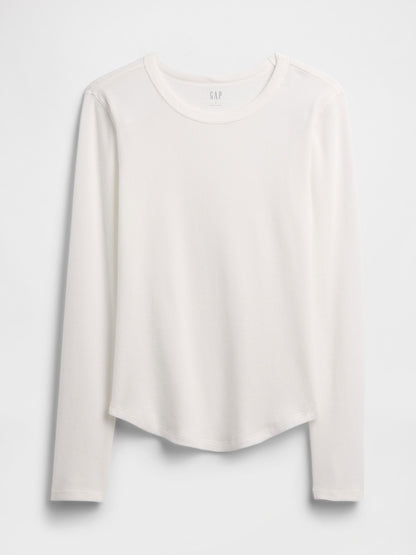 Beyaz Waffle-knit Crewneck T-shirt
