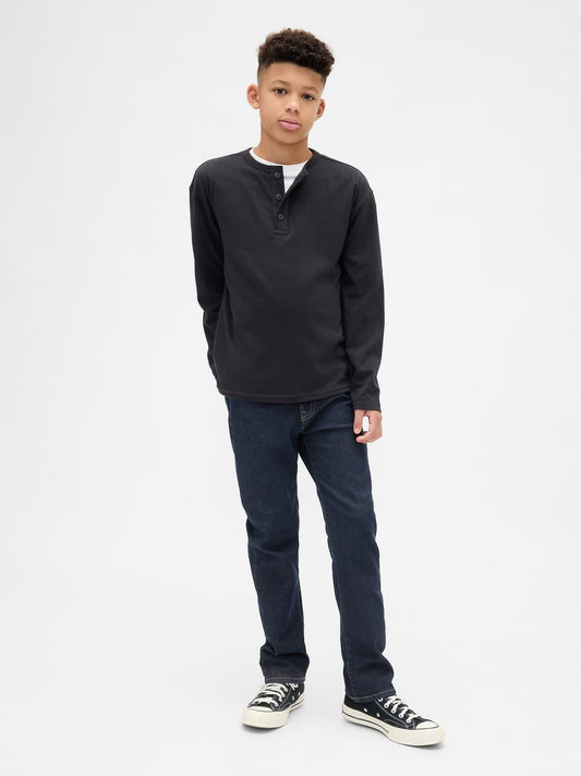 Koyu Mavi Straight Jean Pantolon
