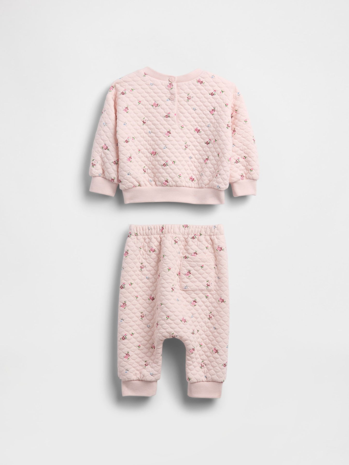 Pembe Kapitone Outfit Set