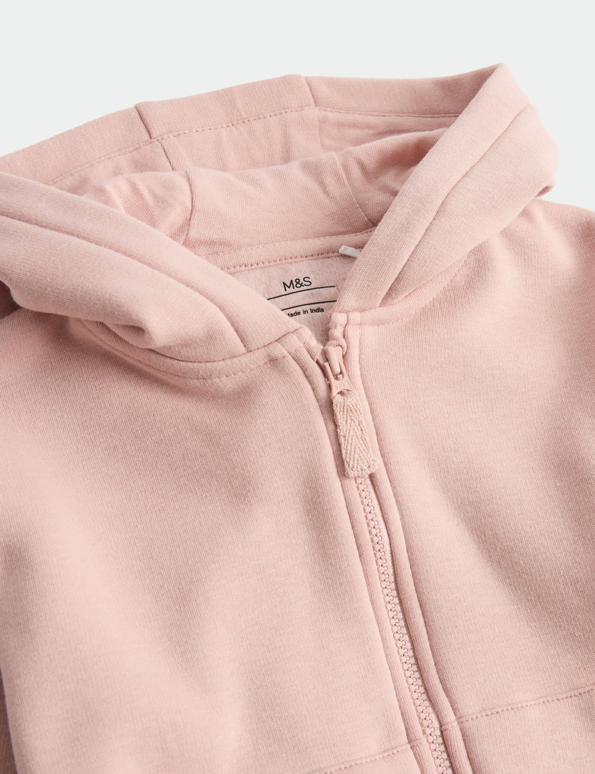Pamuk Karışımlı Fermuarlı Kapüşonlu Sweatshirt