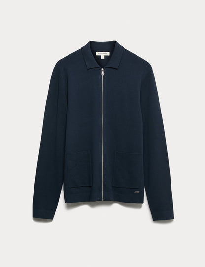Relaxed Fit Fermuarlı Ceket