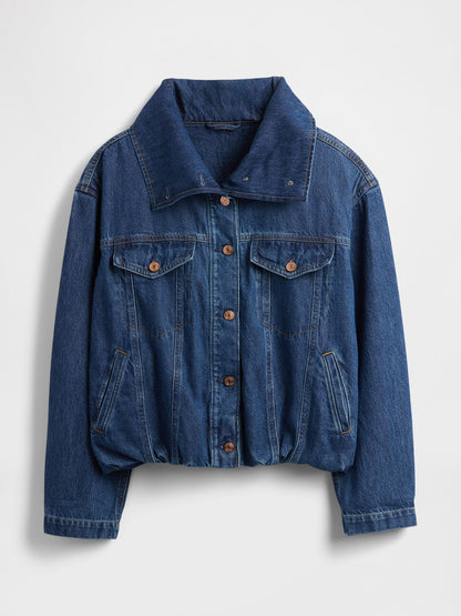 Mavi Denim Oversized Bubble Ceket