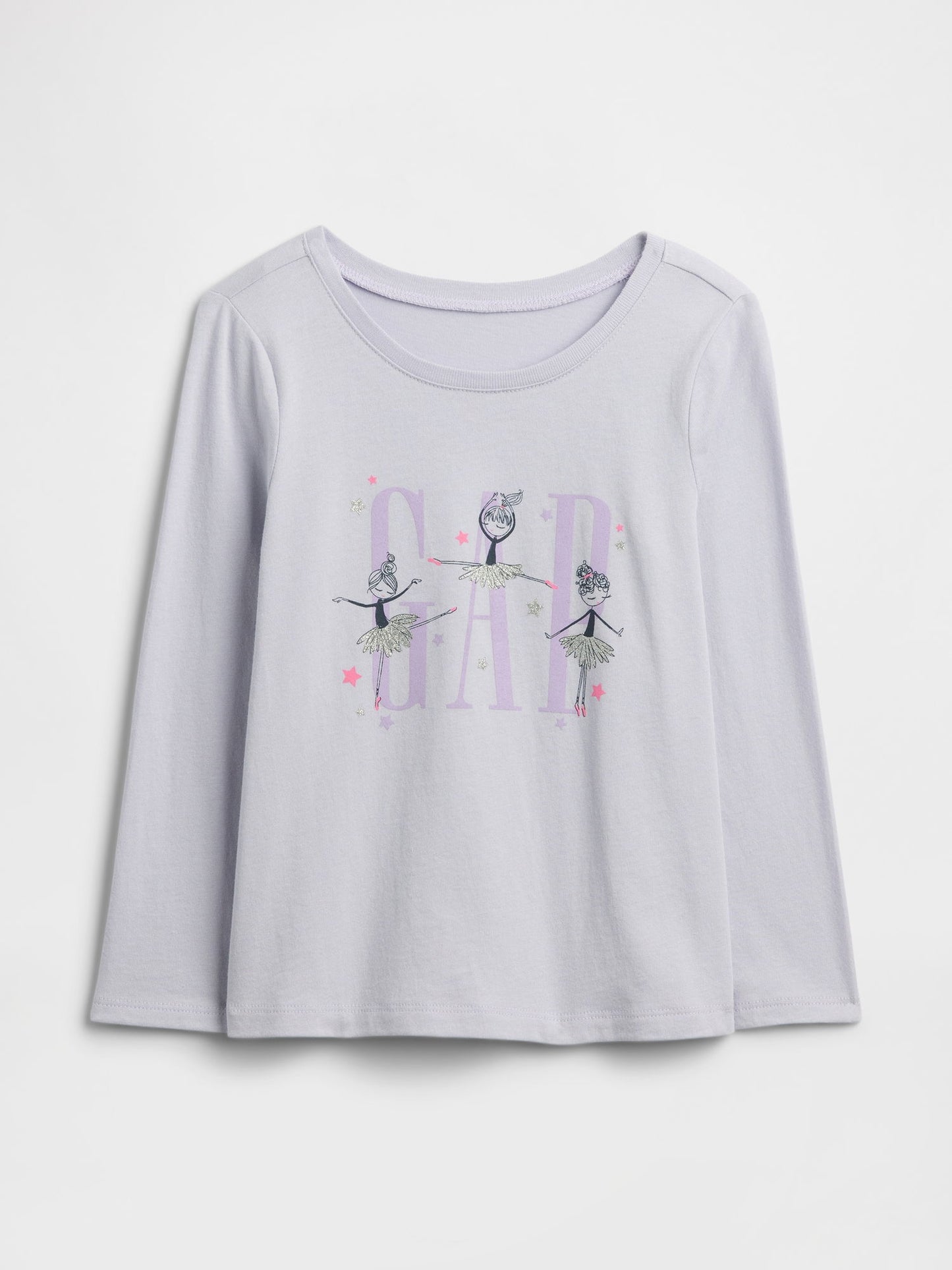 Lila Grafik Baskılı T-shirt