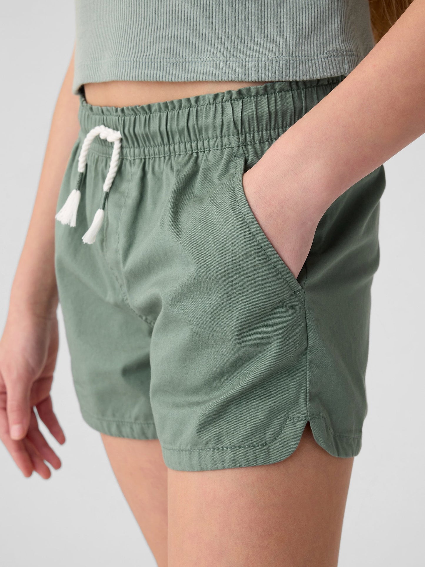 Yeşil Pull-on Washwell™ Şort