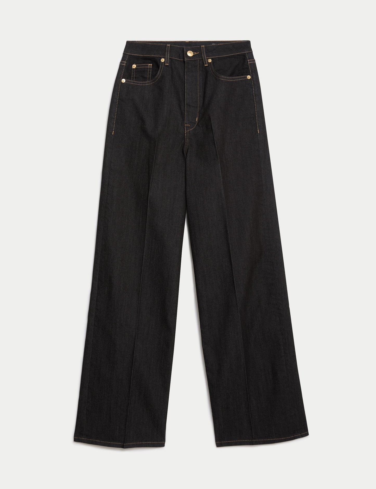 Yüksek Bel Wide Leg Jean Pantolon