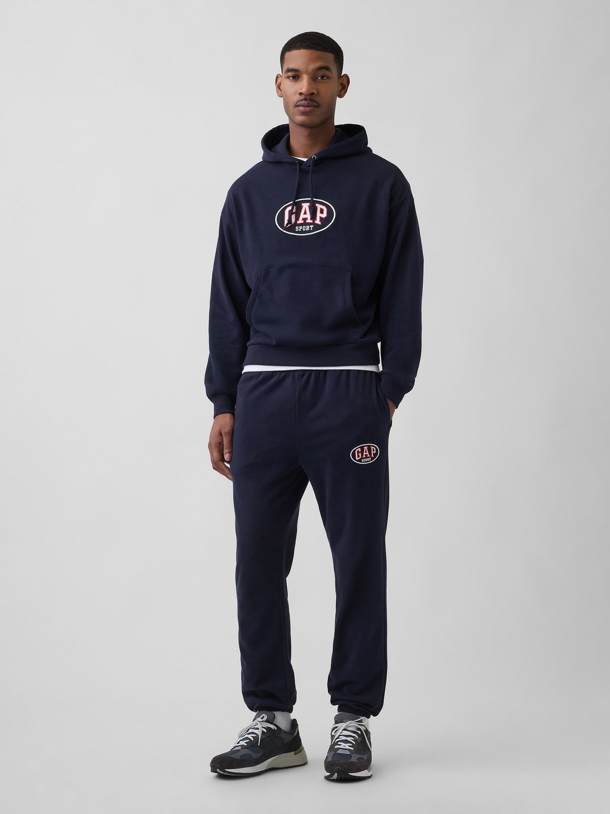 Lacivert Vintagesoft Terry Gap Logo Relaxed Jogger Eşofman Altı