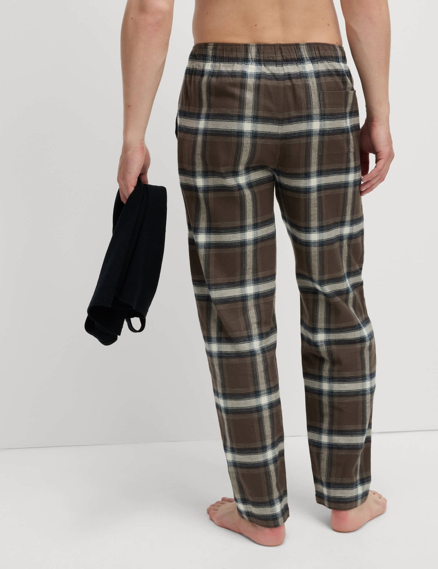 %100 Pamuklu Kareli Pijama Altı