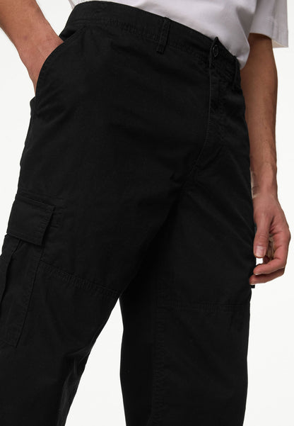 Saf Pamuklu Loose Fit Kargo Pantolon