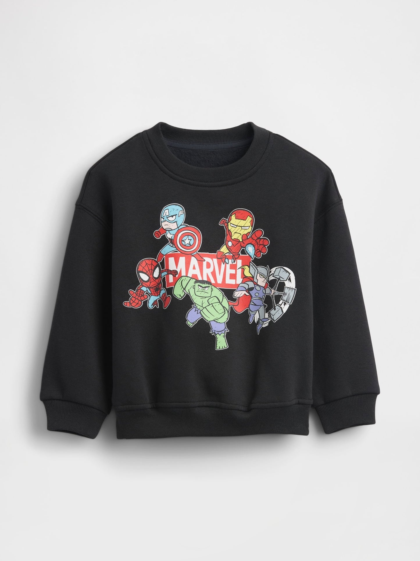 Siyah Vintagesoft Marvel Logo Sweatshirt