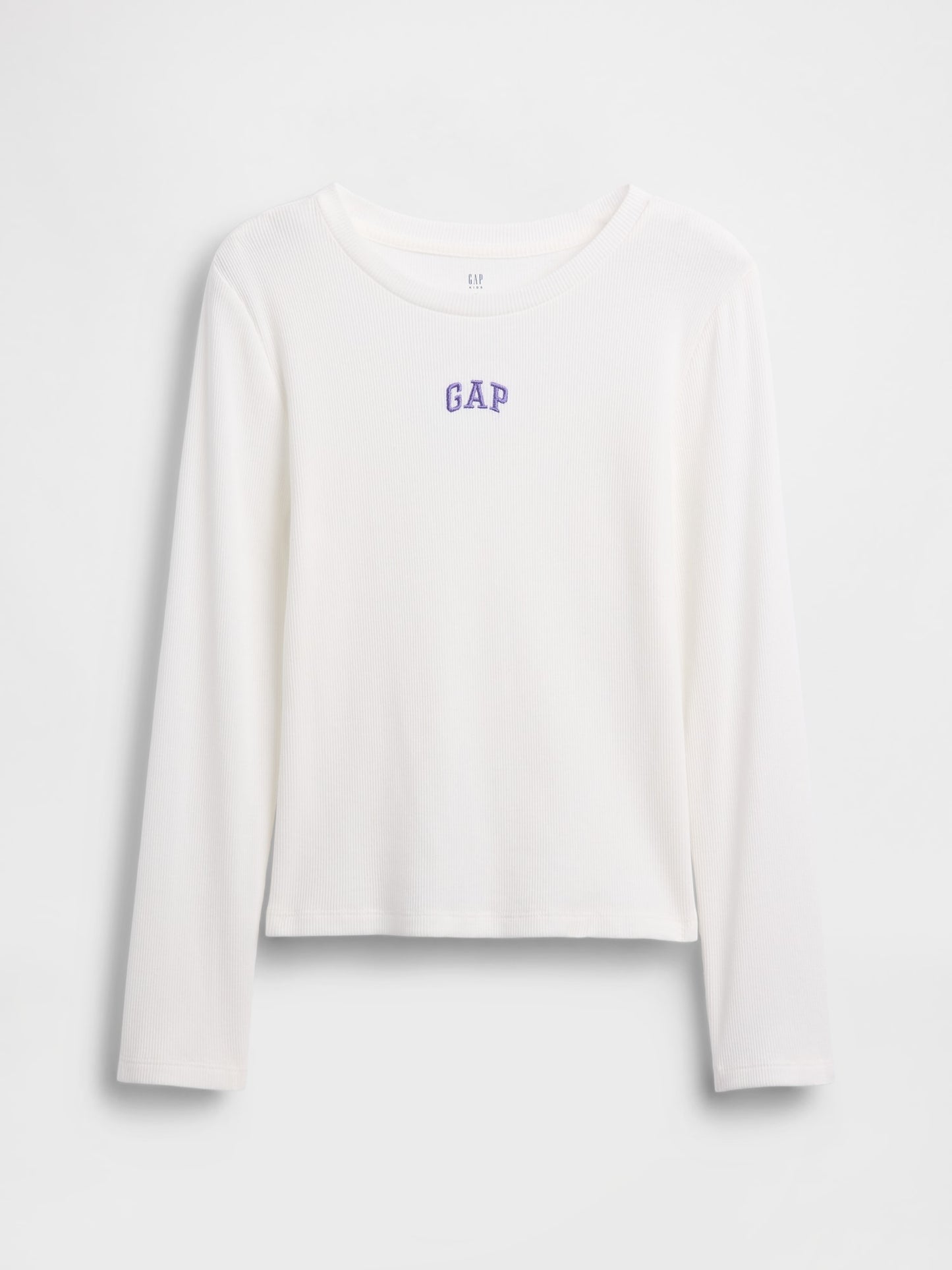 Beyaz Örgülü Gap Logo T-shirt