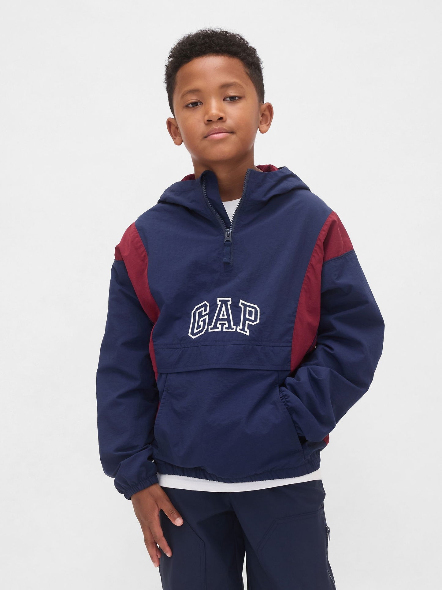 Lacivert %100 Geri Dönüştürülmüş Anorak Ceket