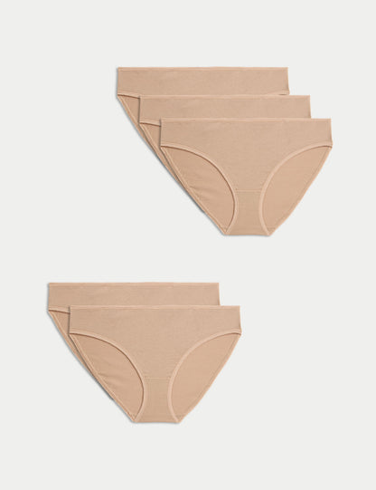 5'li Saf Pamuklu Bikini Külot Seti