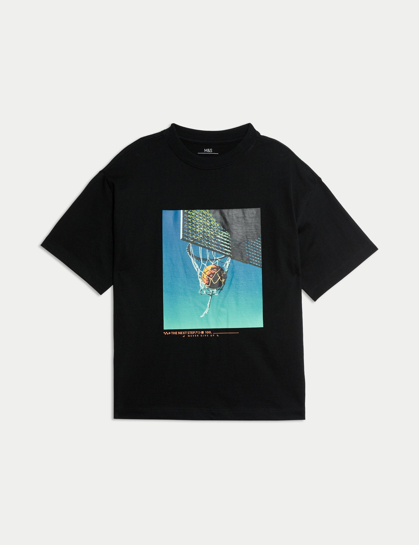 Saf Pamuklu Basketbol T-shirt (2-16 Yaş)