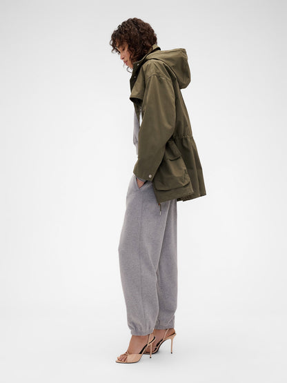 Gri Gap × Victoria Beckham Heavyweight Fransız Havlu Kumaş Jogger Eşofman Altı