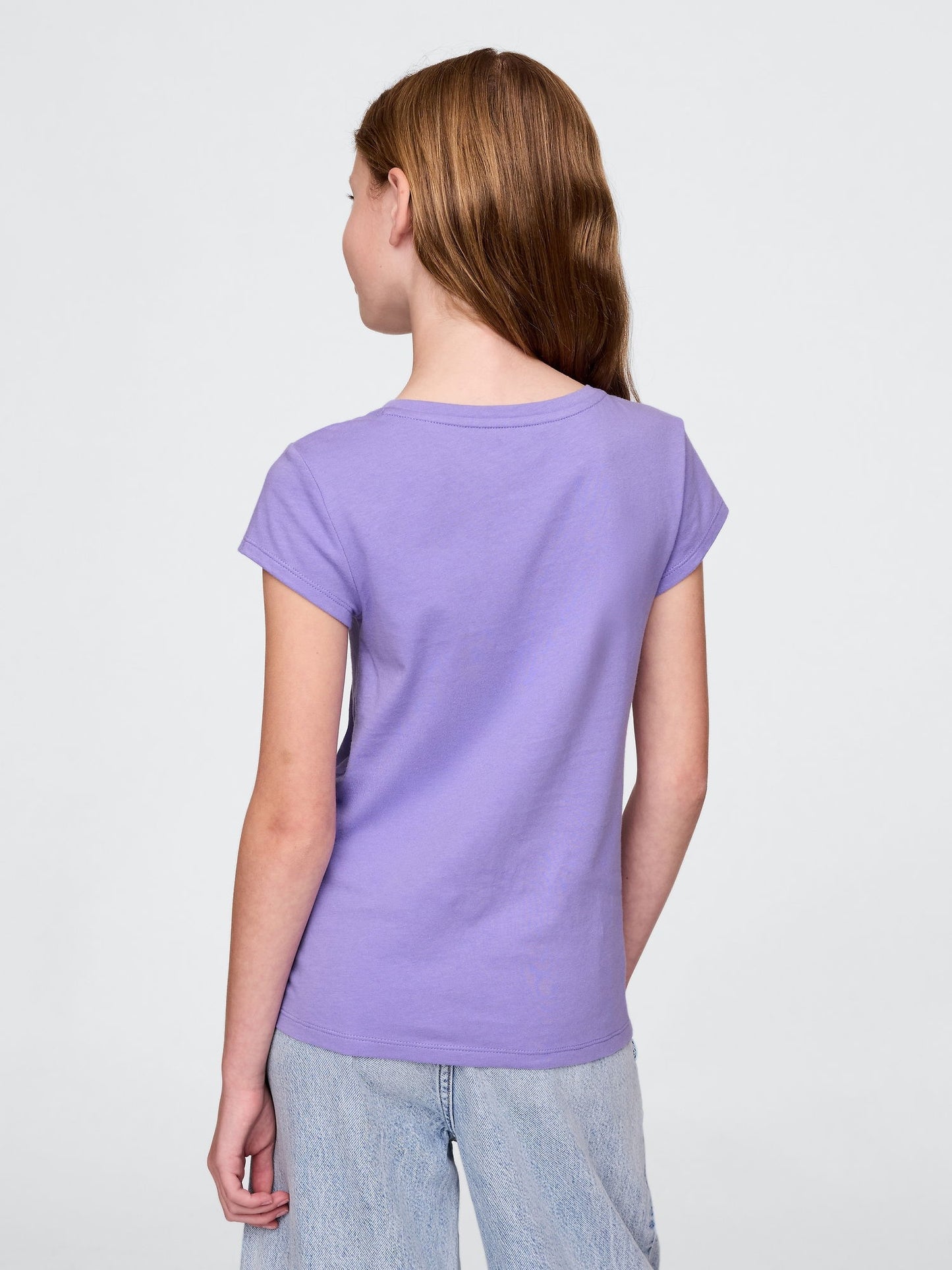 Mor 2'li Grafik T-shirt