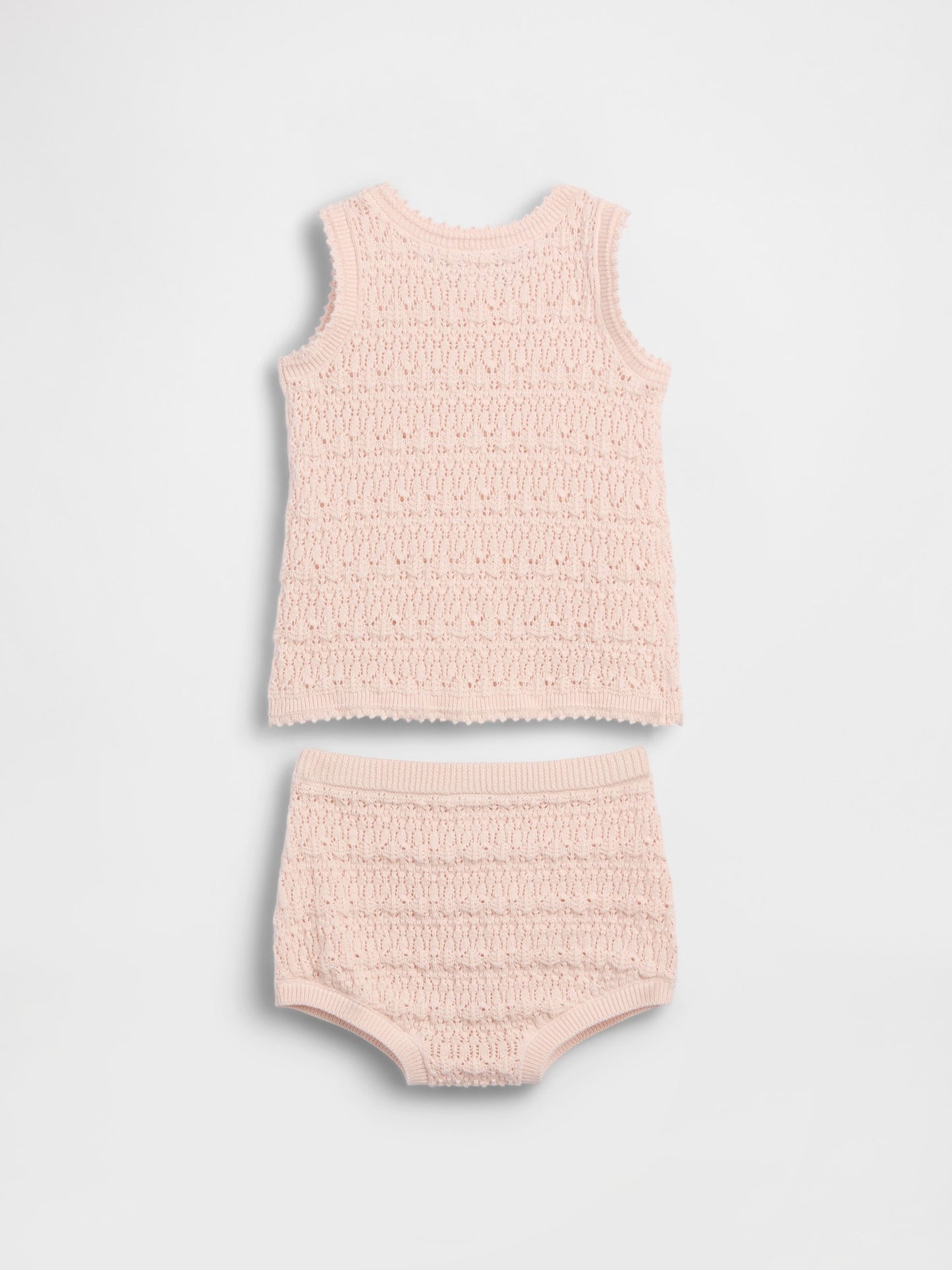 Pembe Baby Crochet Tank Outfit Set
