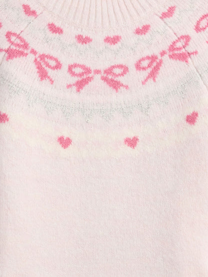 Açık Pembe Baby & Toddler Fair Isle Kazak
