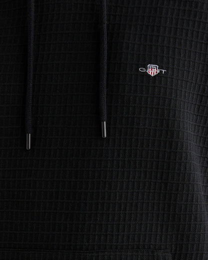 Gant Erkek Siyah Regular Fit Kapüşonlu Sweatshirt