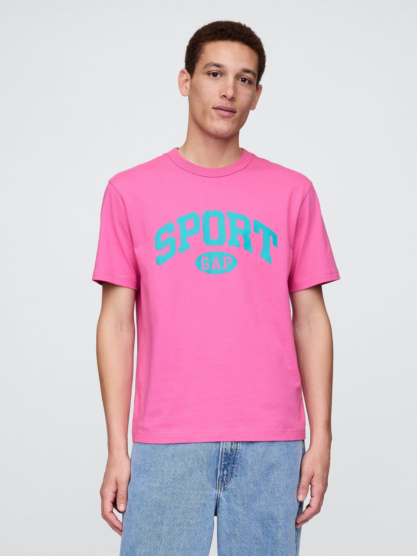 Pembe Gap Sport Logo Relaxed T-shirt