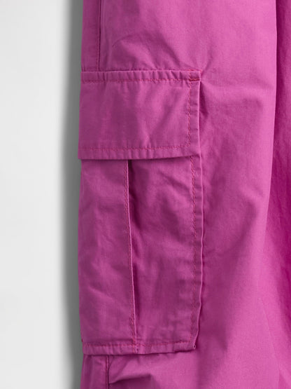 Koyu Pembe Paraşüt Pantolon