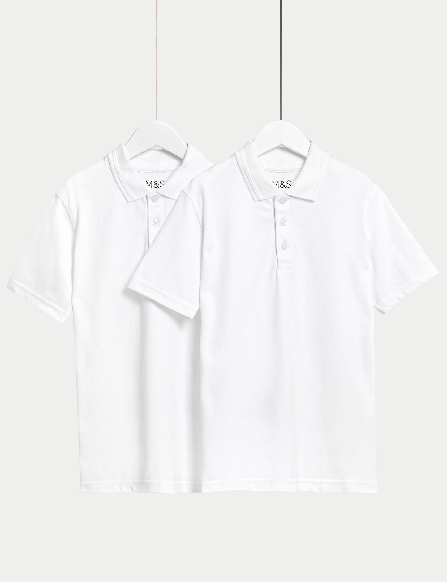 Saf Pamuklu 2'li Polo Yaka T-shirt (2-16 Yaş)