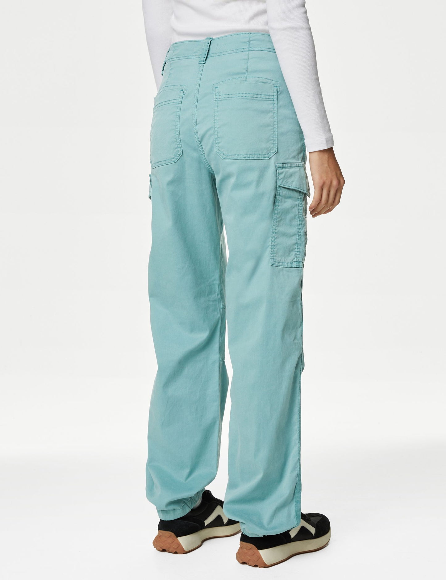 Lyocell™ Straight Leg Kargo Pantolon