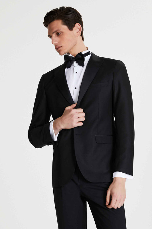 Tween Slim Fit Siyah Düz Smokin Takim