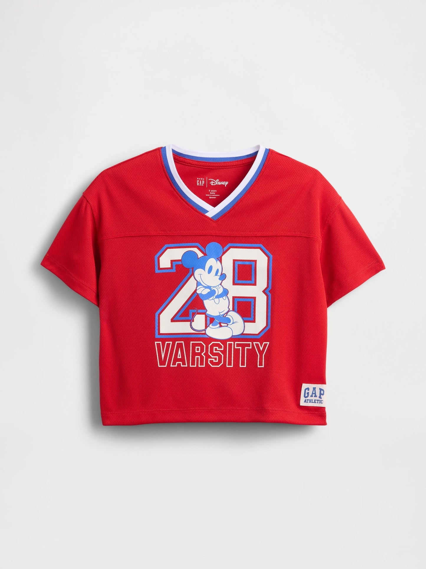 Kırmızı Geri Dönüştürülmüş Mesh Jersey T-shirt